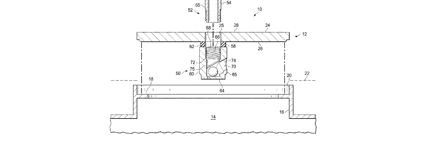 Figure for VENTED PRECIPITATION GUARDING MANHOLE COVER ASSEMBLY