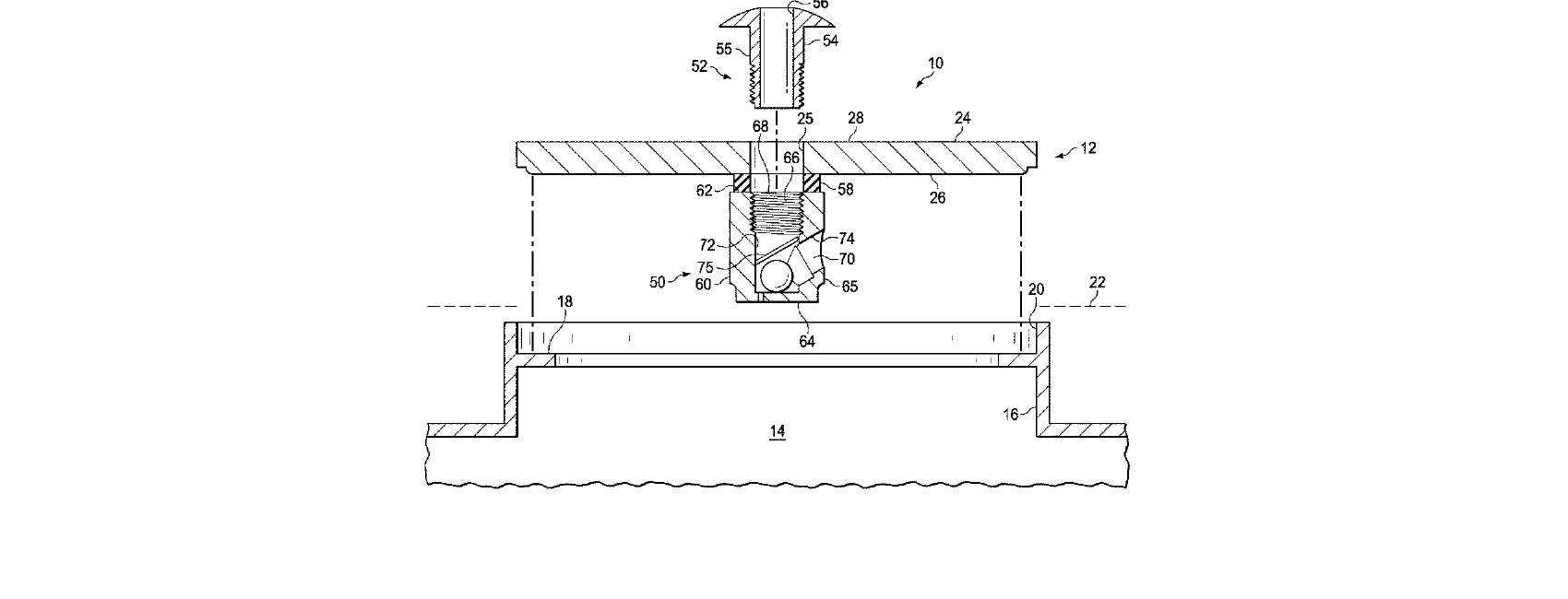 Figure for VENTED PRECIPITATION GUARDING MANHOLE COVER ASSEMBLY