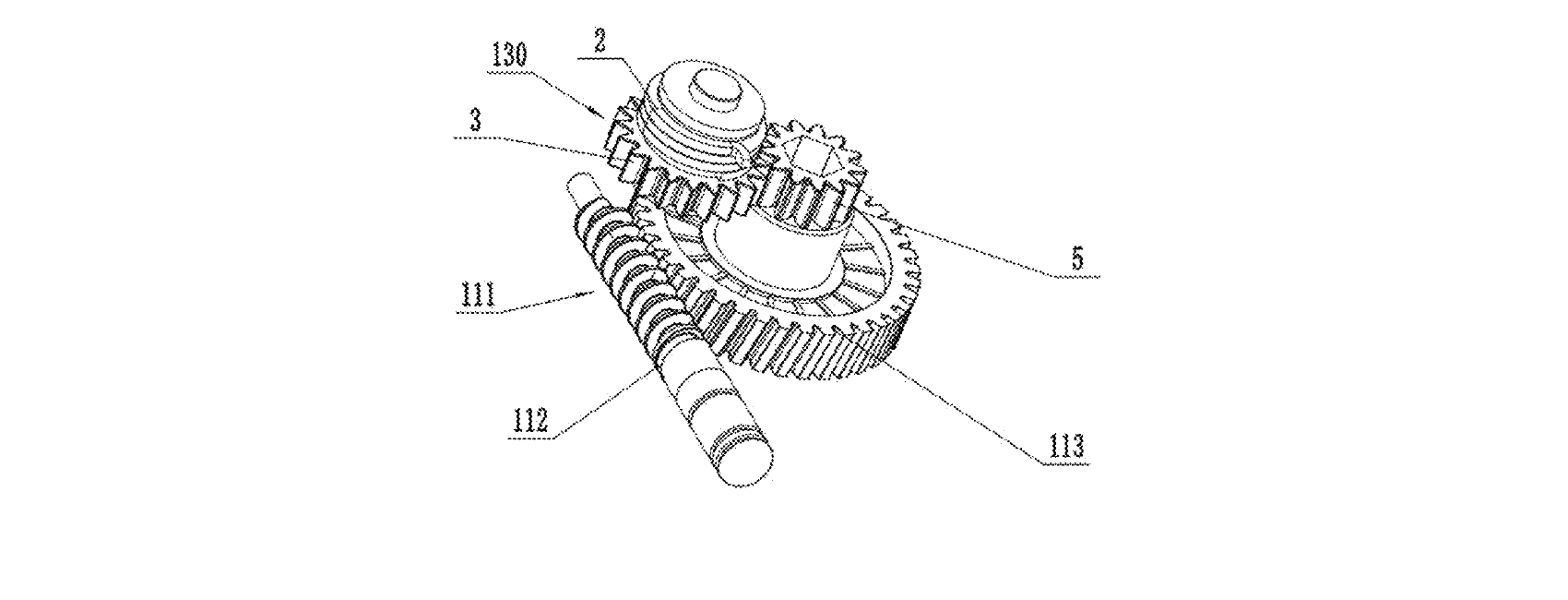 Figure for SELF-LOCKING MECHANISM FOR GEARING ARRANGEMENT, GEARING ARRANGEMENT, ACTUATOR, AND LIFTING PLATFORM