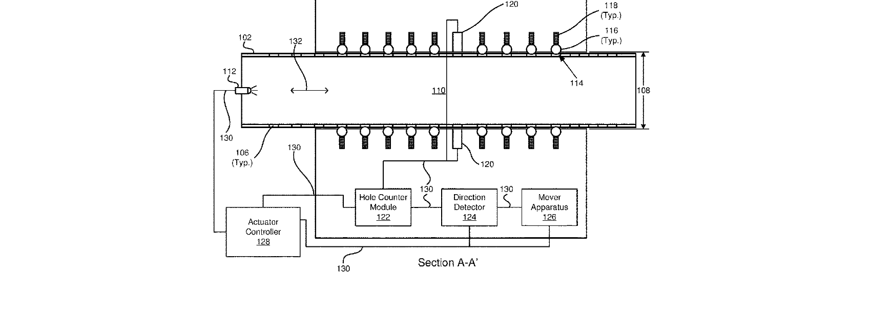 Figure for ACTUATOR APPARATUS WITH PRECISION BEARINGS AND LIGHT SENSOR