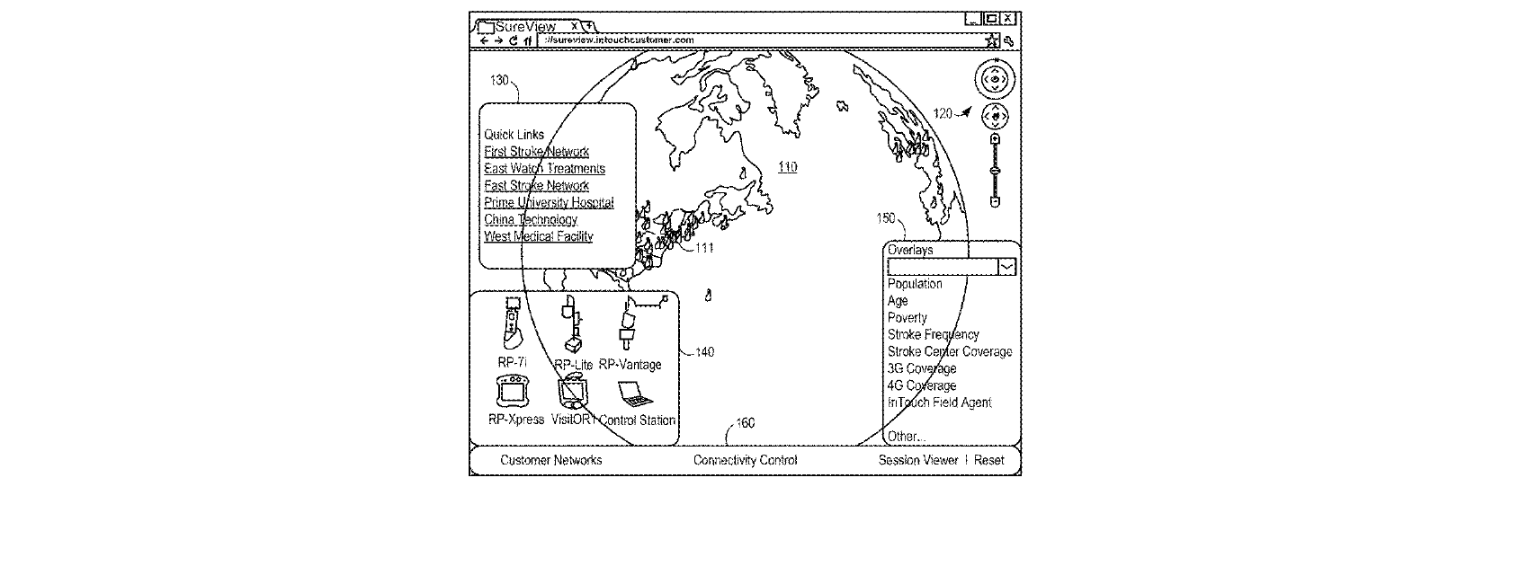 Figure for SYSTEMS AND METHODS FOR VISUALIZING AND MANAGING TELEPRESENCE DEVICES IN HEALTHCARE NETWORKS