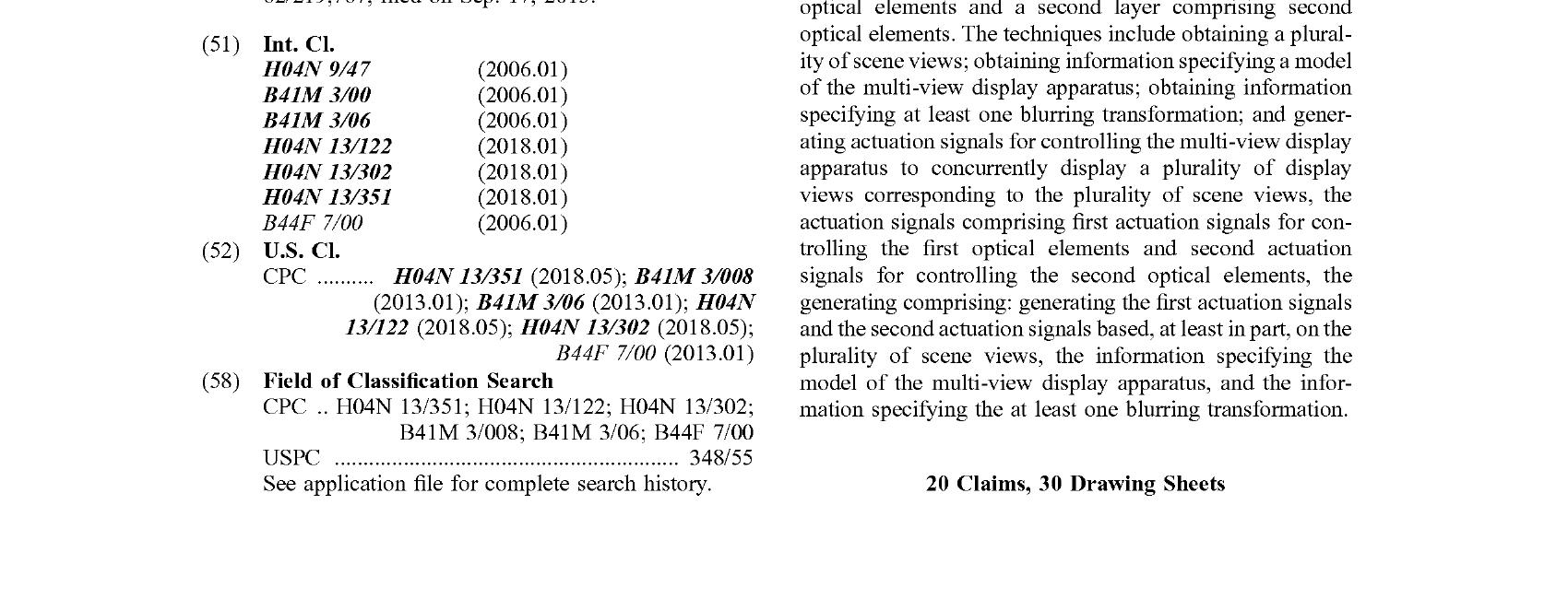 Figure for MULTI-VIEW DISPLAYS AND ASSOCIATED SYSTEMS AND METHODS