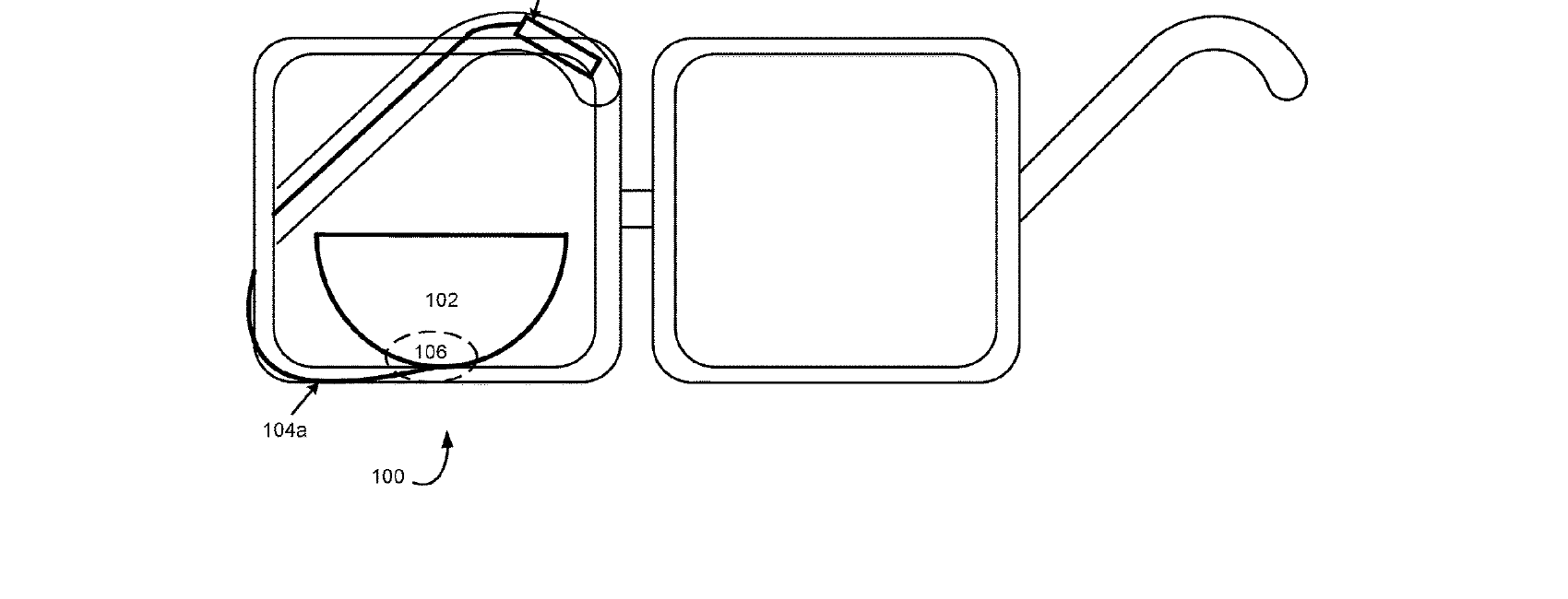 Figure for CREATING AN INTERFACE BETWEEN A CONTROL SYSTEM AND AN ELECTRONIC EYEMOUNTED OCULAR DEVICE ON PRE-EXISTING EYEGLASSES