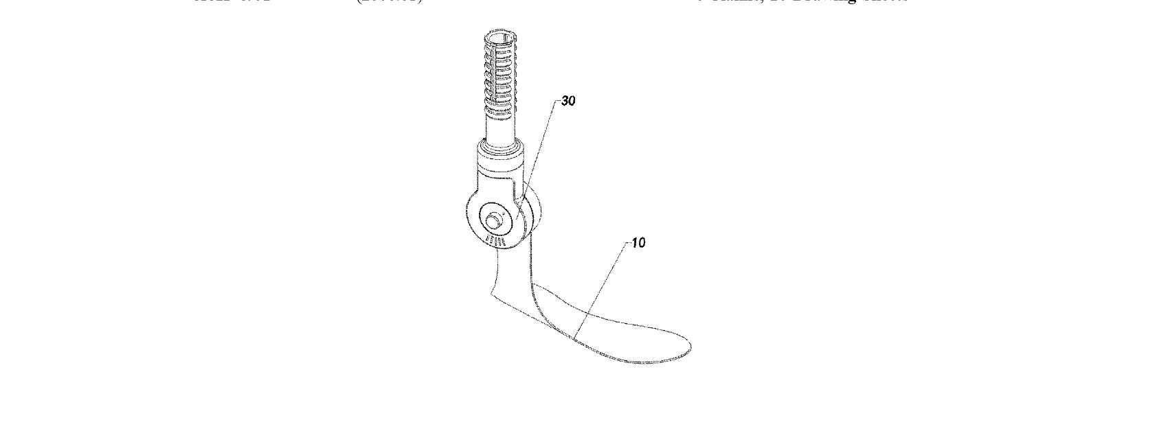 Figure for ANKLE JOINT DEVICE WITH A FOOT SUPPORT FEATURING ADJUSTABLE INITIAL ANGLE
