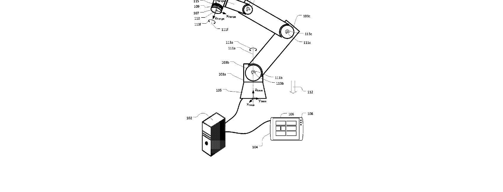 Figure for DETECTION OF CHANGE IN CONTACT BETWEEN ROBOT ARM AND AN OBJECT