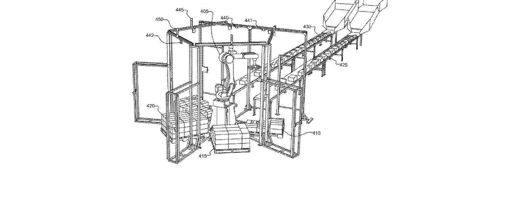 Figure for MULTI-PALLET MIXED-CASE ROBOTIC PALLETIZER