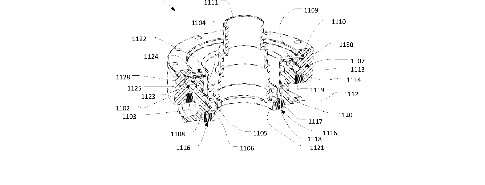 Figure for STRAIN WAVE GEAR WITH OUTPUT FLANGE AND INTEGRATED ENCODER