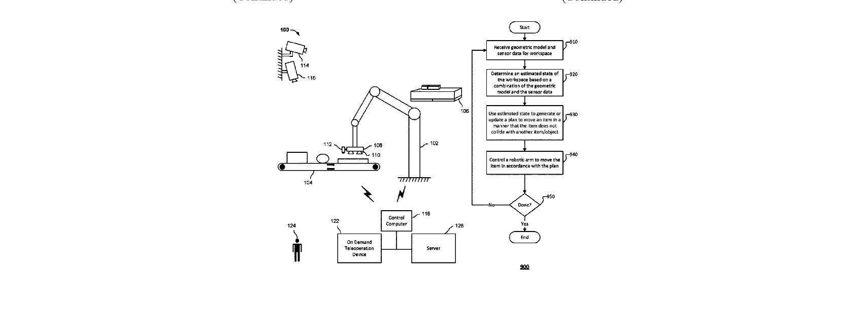 Figure for COLLISION AVOIDANCE BASED ON VISION DATA, GEOMETRIC DATA AND PHYSICS ENGINE EVALUATION