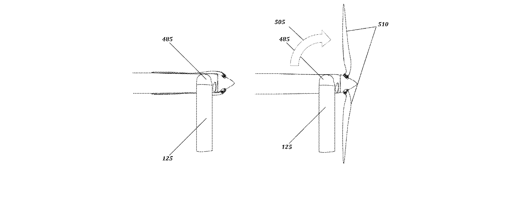 Figure for FOLDABLE PROPELLER BLADE WITH LOCKING MECHANISM