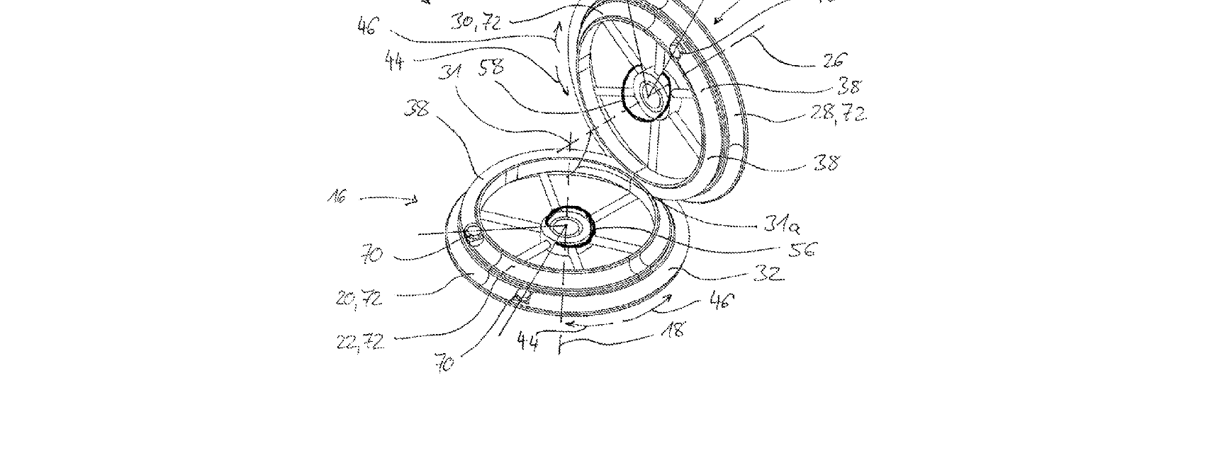 Figure for Gear arrangement as well as robot with gear arrangement