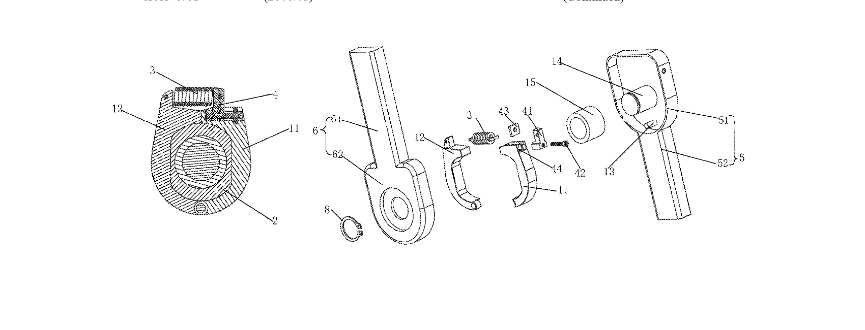 Figure for ROTATING CUSHIONING AND ASSISTING MECHANISM AND AN EXOSKELETON ANKLE JOINT CUSHIONING AND ASSISTING DEVICE