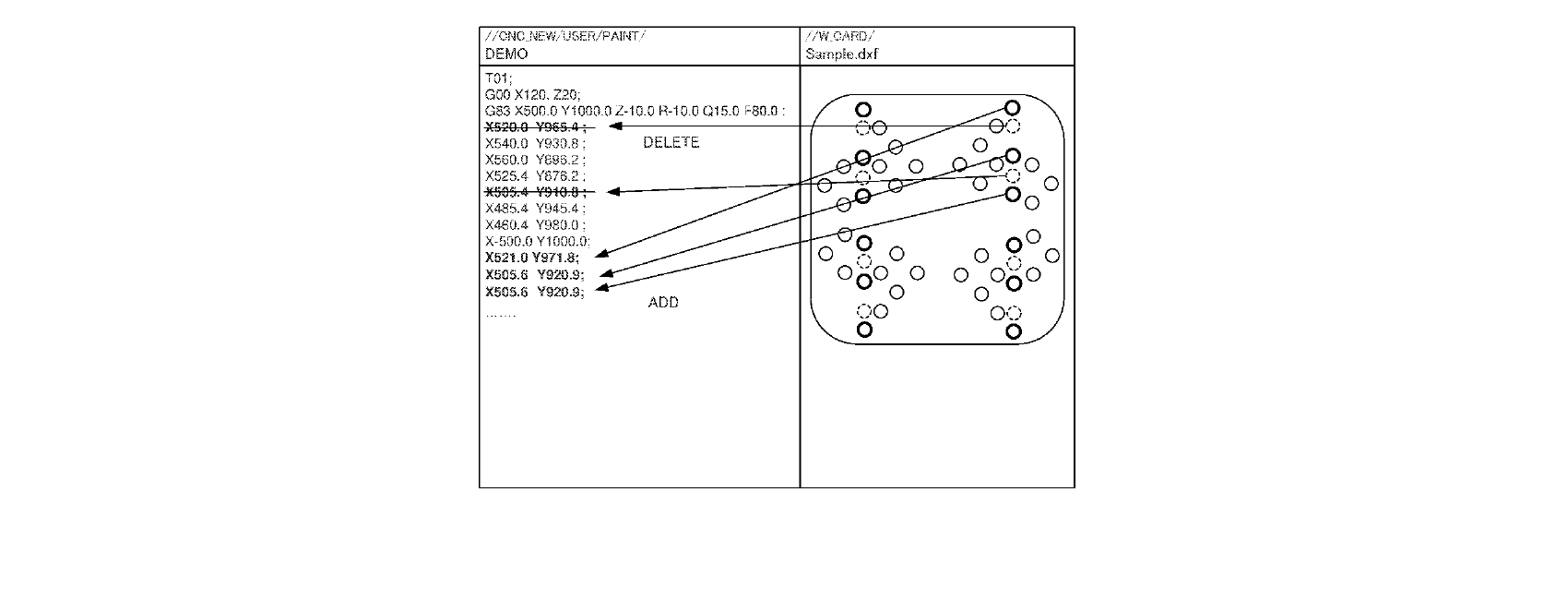 Figure for MACHINING PROGRAM EDITING ASSIST DEVICE
